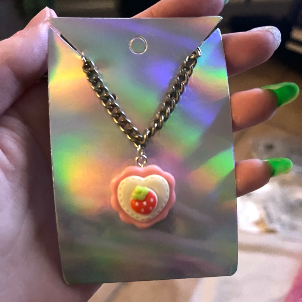 NEW Strawberry Pendant Necklace
